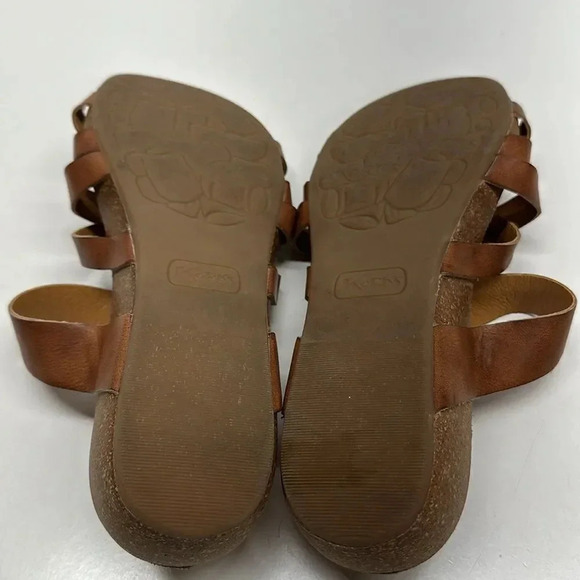 Kork-Ease Korks Aster Tan Synthetic Cork Wedge Strappy Sandals Womens Size 11 - Picture 8 of 10